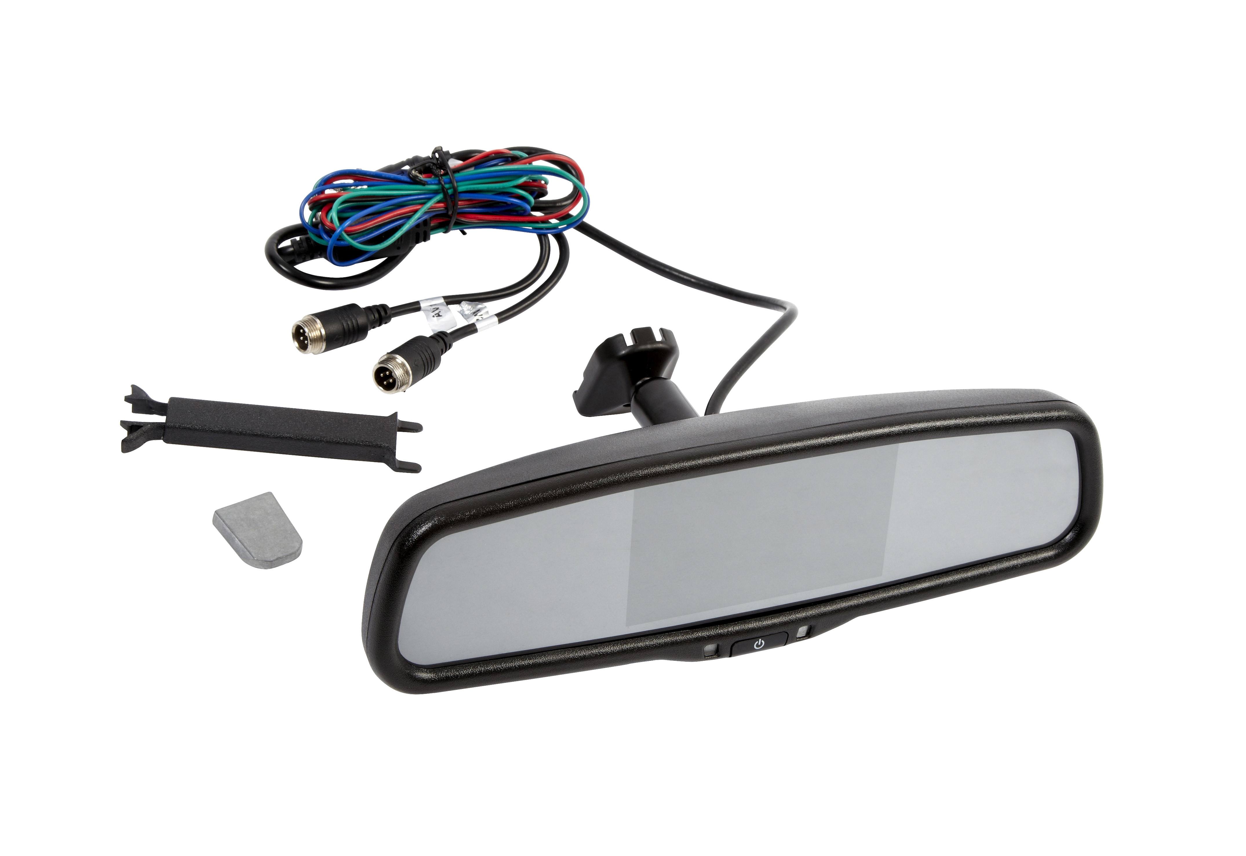 RBGMM43 2 Channel High Level Brake Light Camera Rear View Mirror Monitor